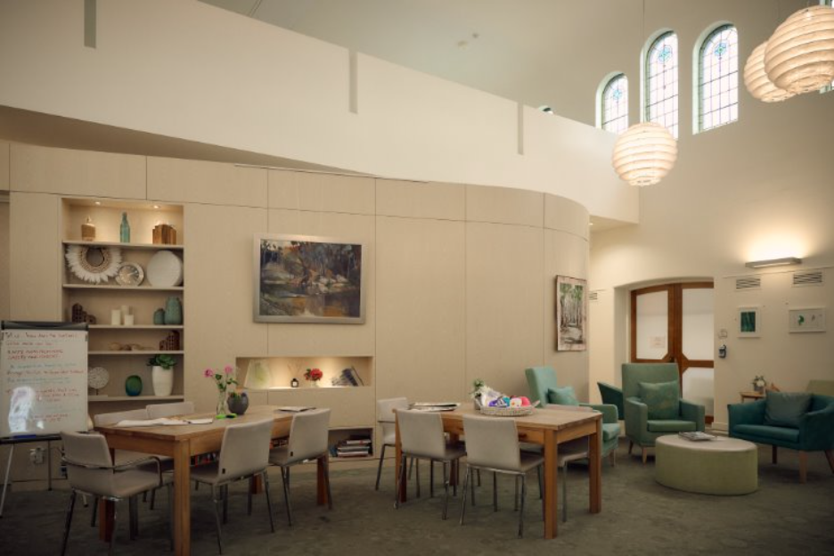 The Wellness Centre space showing tables and chairs and archchairs