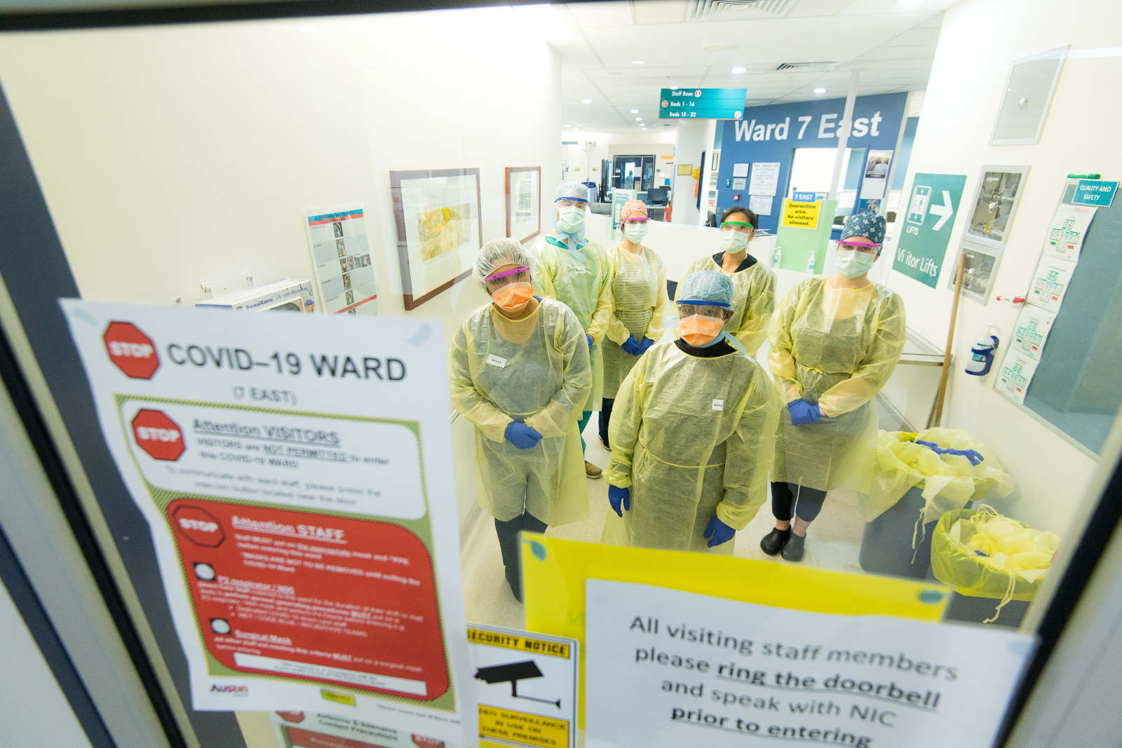 Staff on the COVID-19 Ward CREDIT:JUSTIN MCMANUS