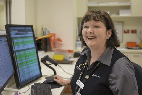 radiation-therapy-administration An administrative staff member at ONJ