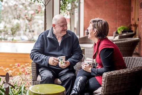 An allied health team member at ONJ with a patient